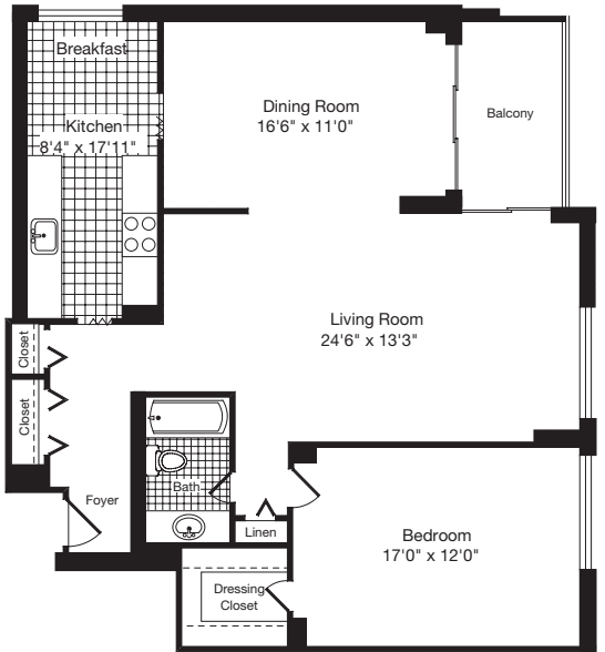 1 Bedroom EE