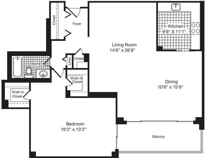 1 Bedroom II