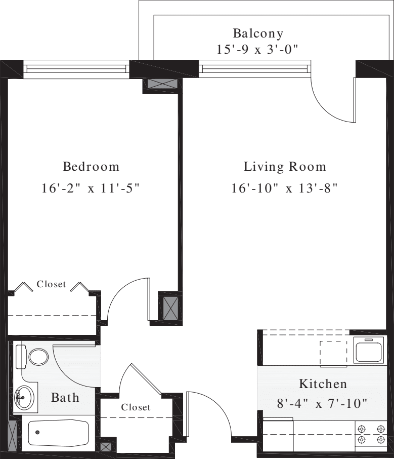 1 Bedroom A