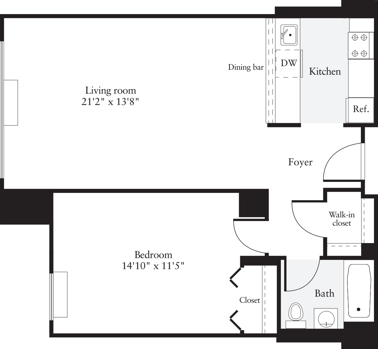1 Bedroom E