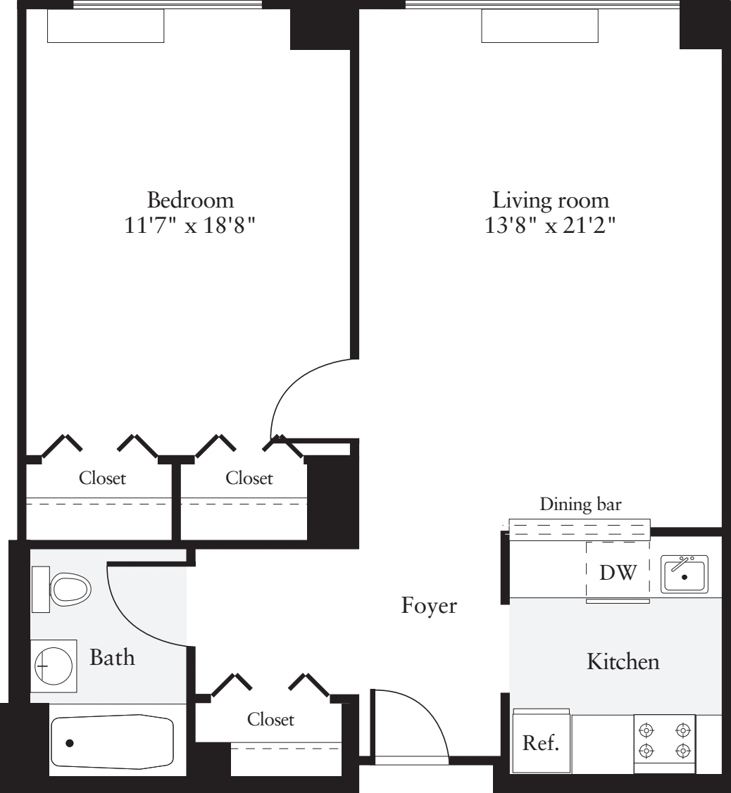 1 Bedroom K