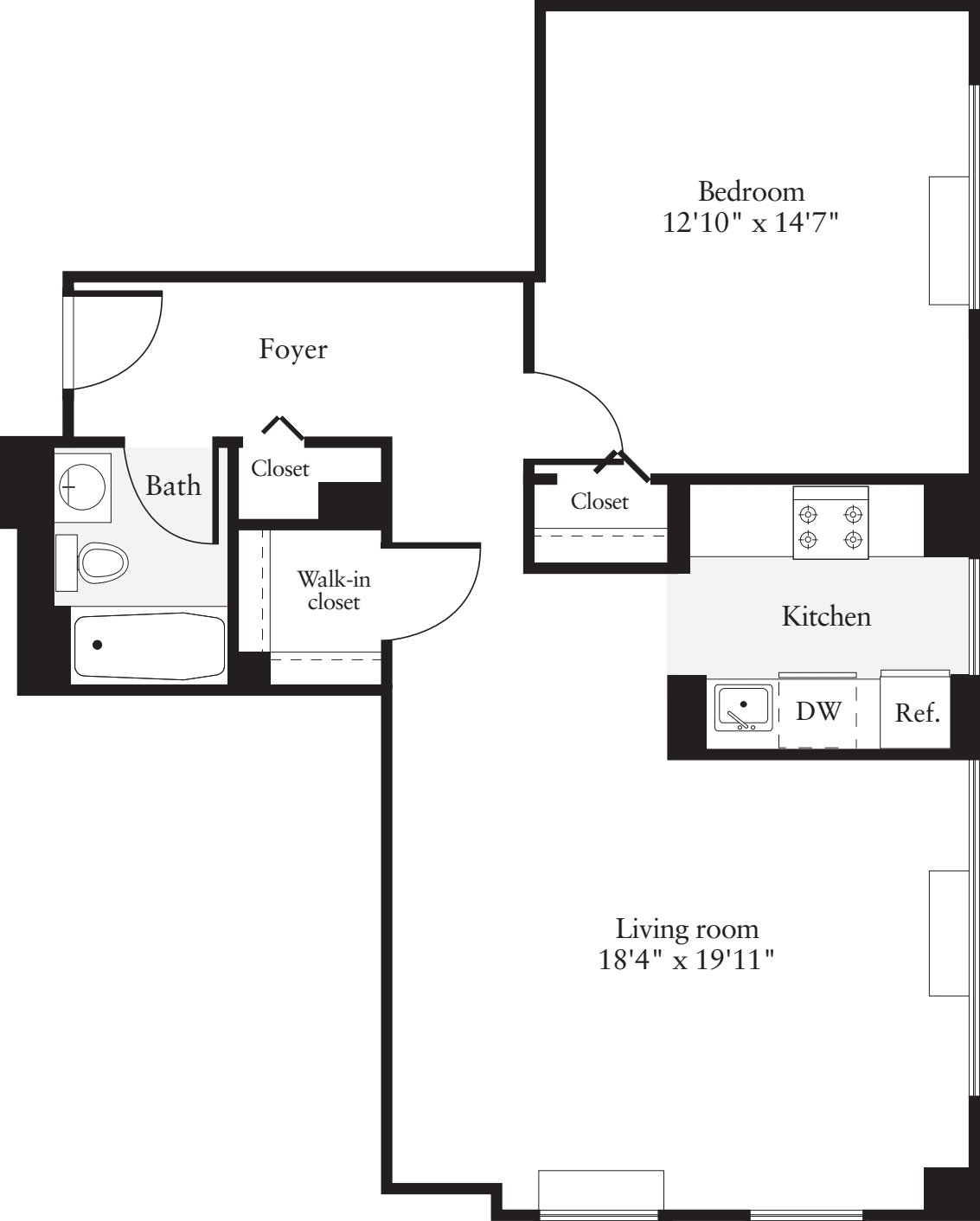 1 Bedroom M