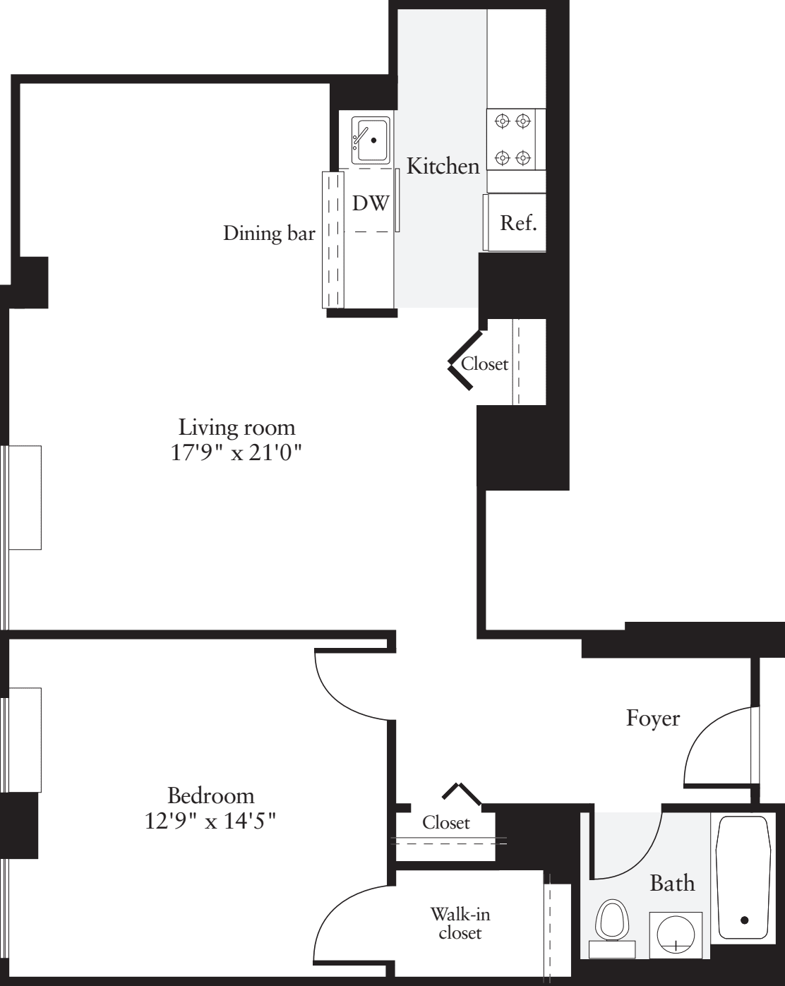 1 Bedroom P
