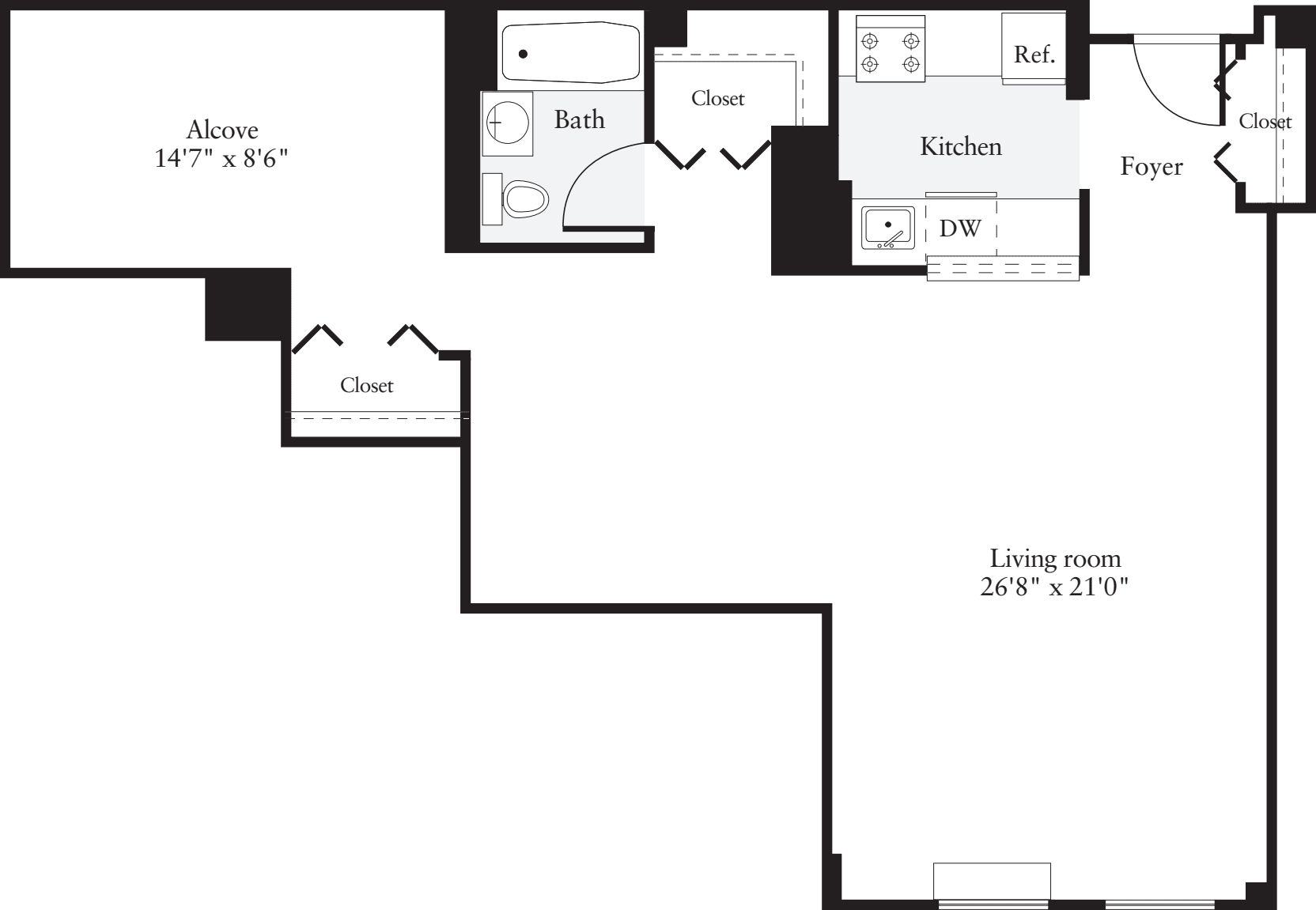 Studio N floorplan