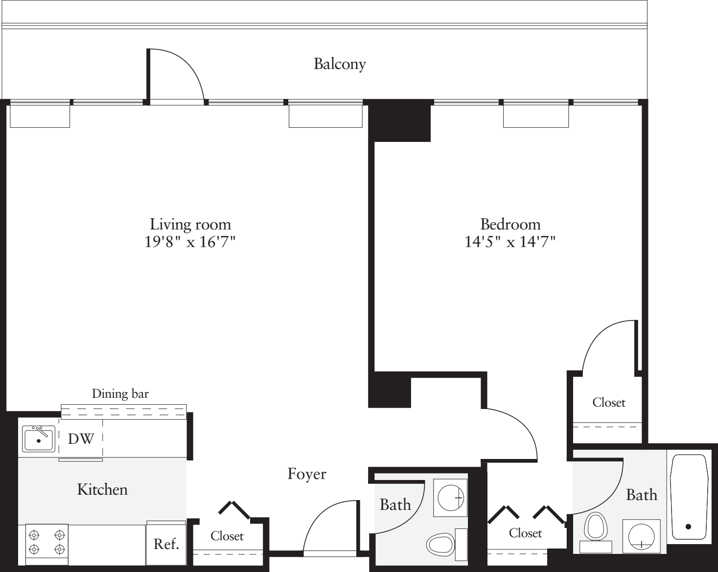 1 Bedroom T