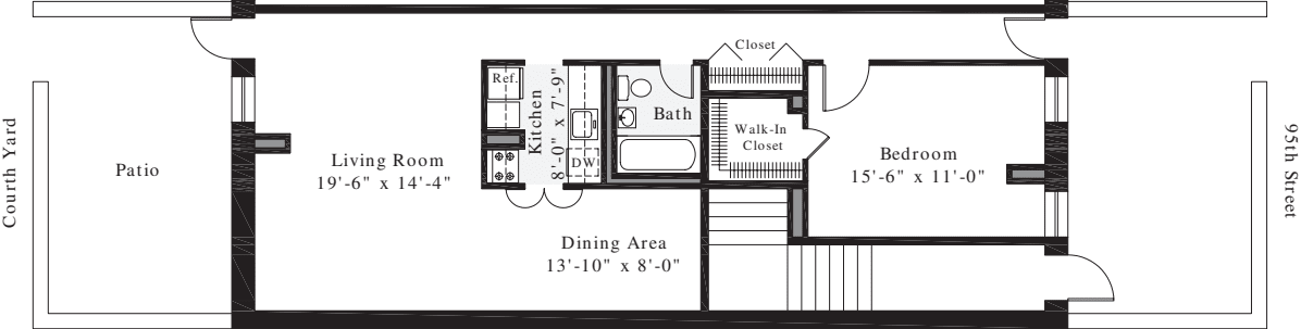 1 Bedroom C floorplan