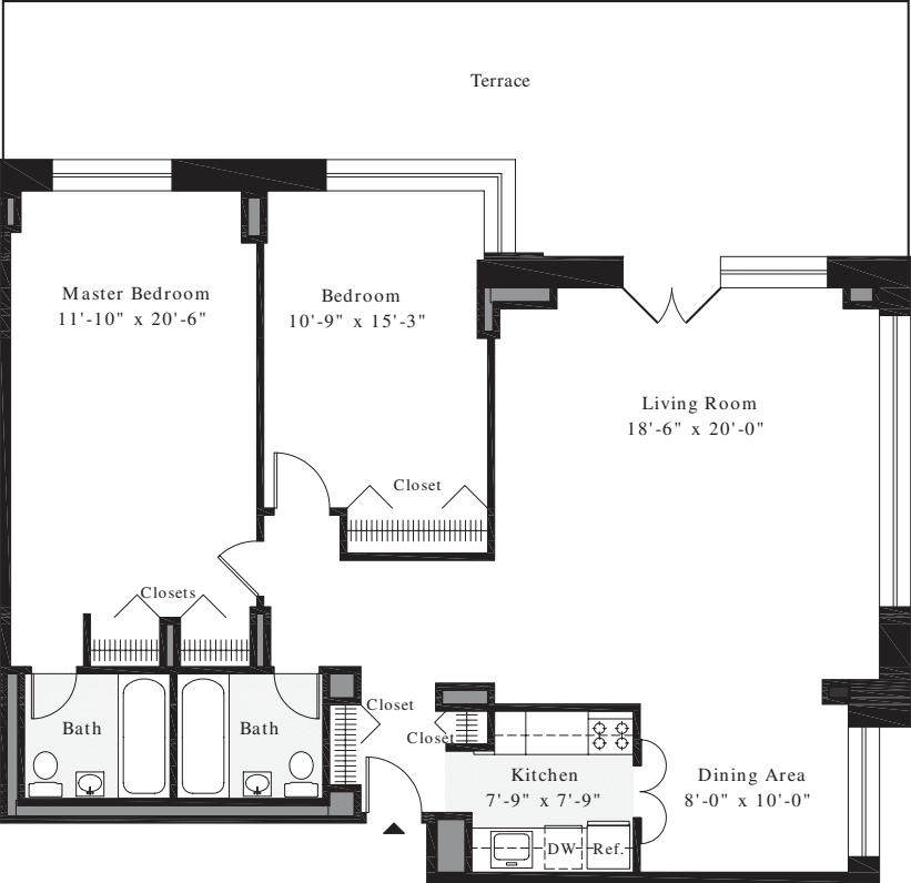 2 Bedrooms C1