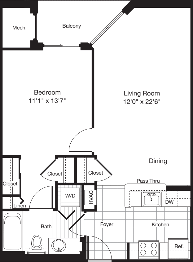 1 Bedroom J