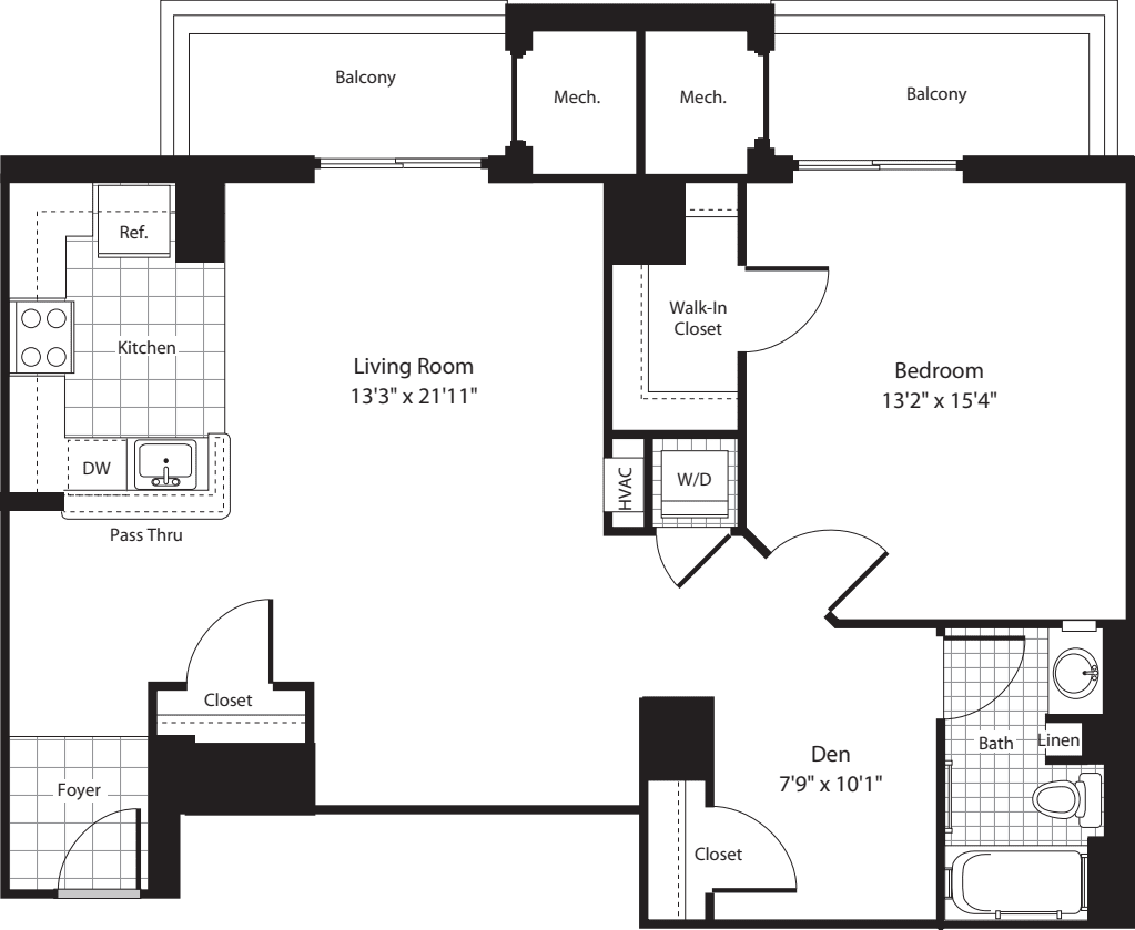1 Bedroom CC