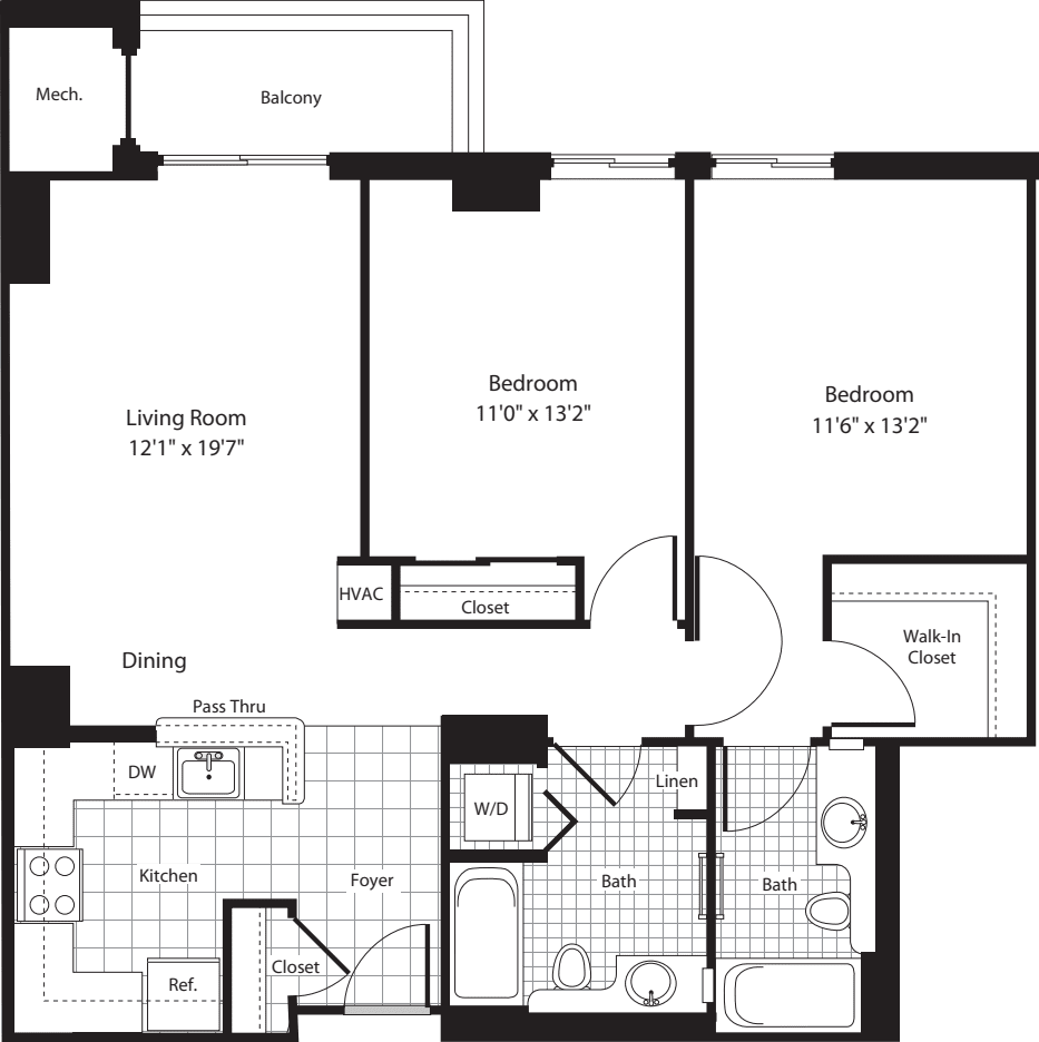 2 Bedrooms K