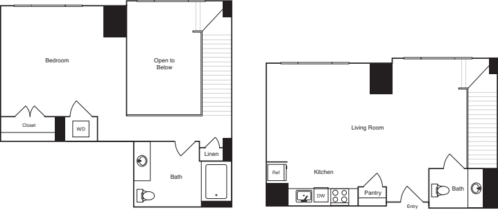 1 Bedroom_210 floorplan