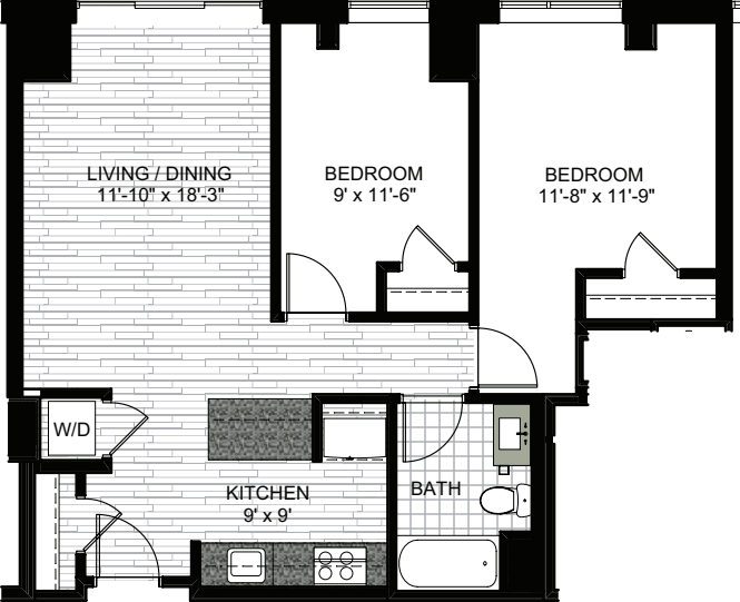 2 Bedrooms B