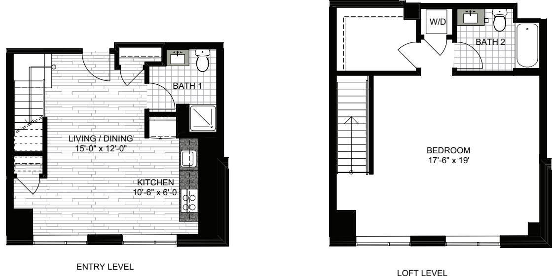 1 Bedroom JJ floorplan