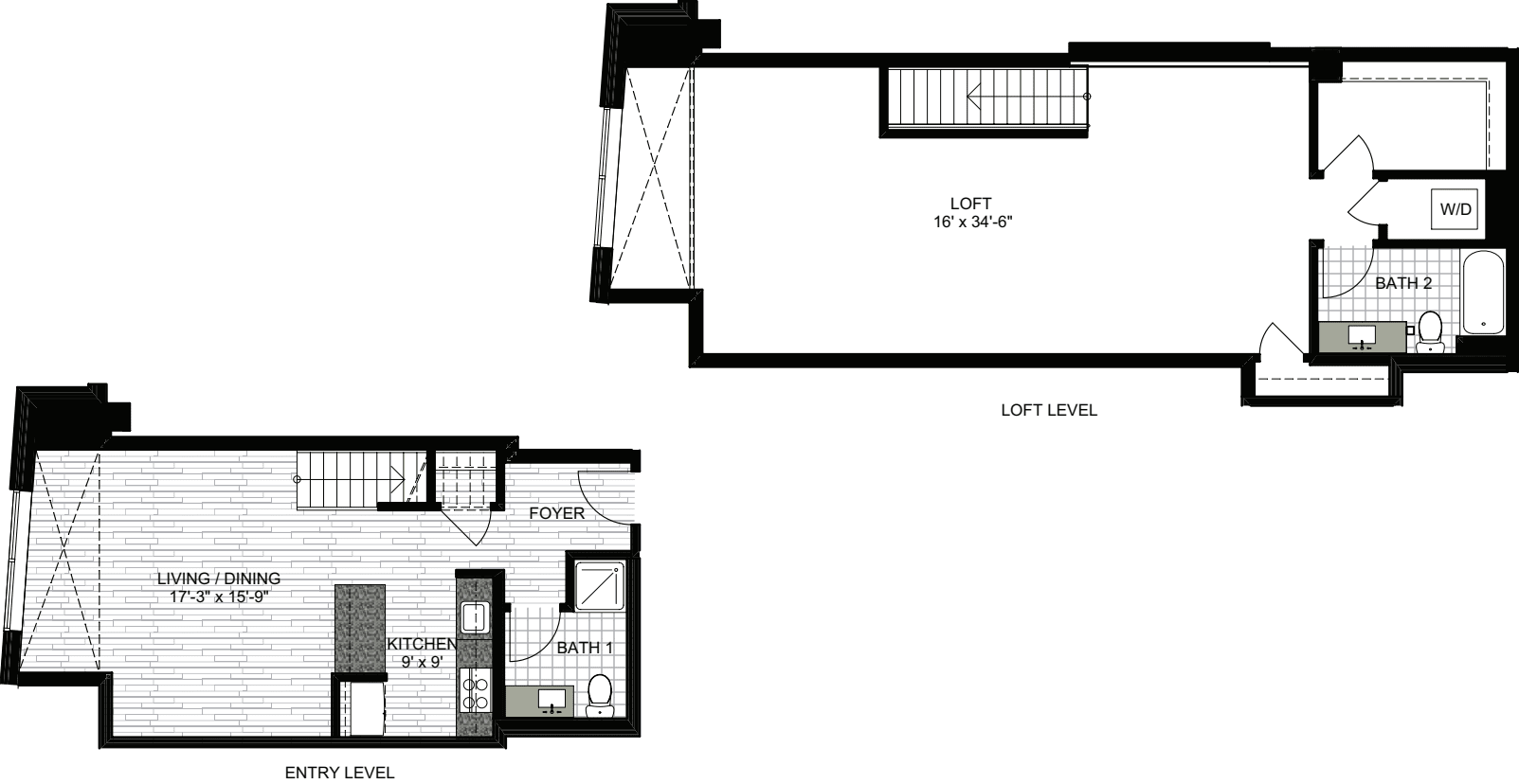 1 Bedroom VV floorplan