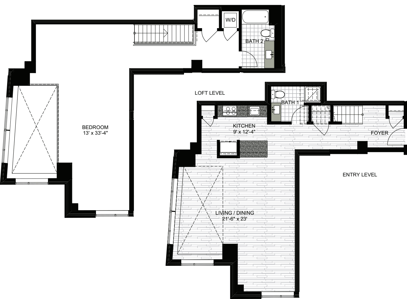 1 Bedroom AAA floorplan