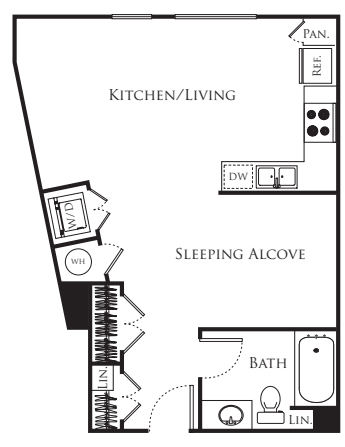 Studio C floorplan