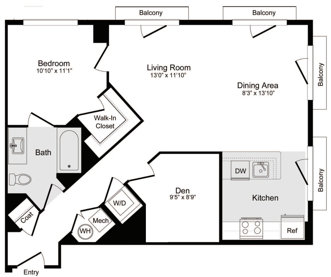 B-4 Den floorplan