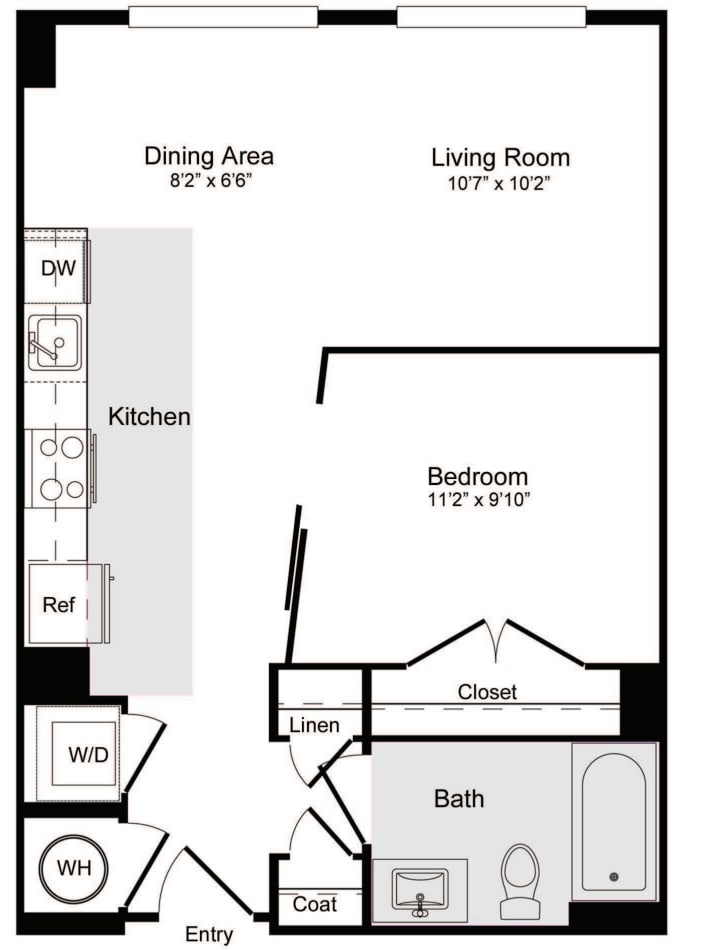 E-3 Junior floorplan