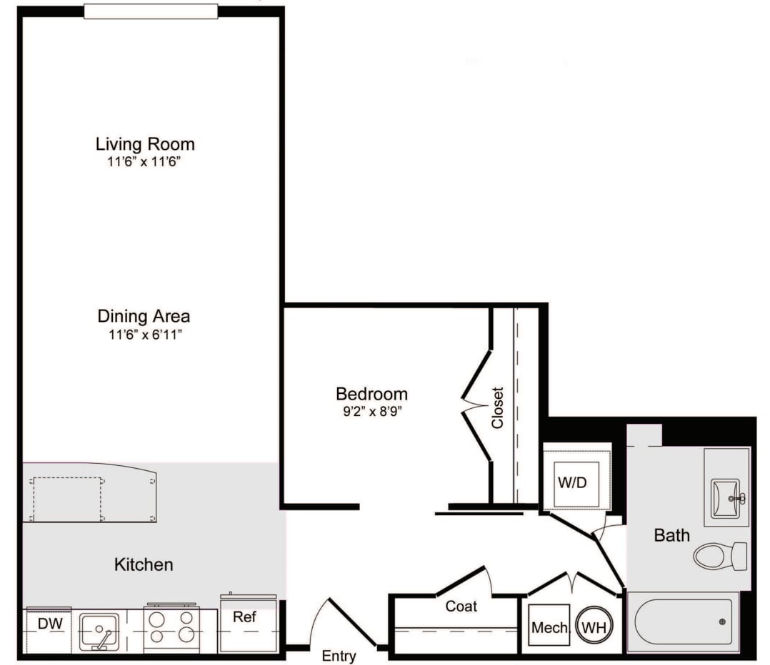 E-1a Junior floorplan