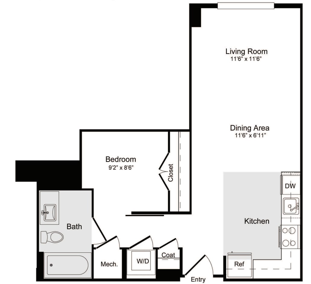 E-2 Junior floorplan