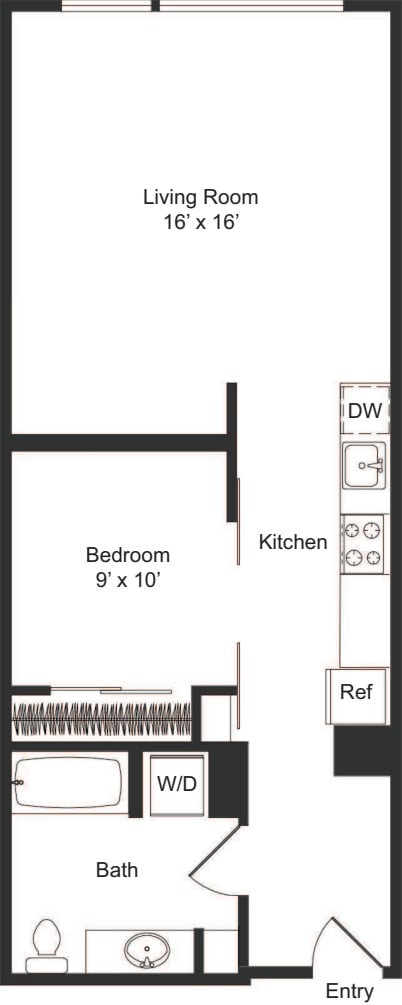 One Bedroom B1