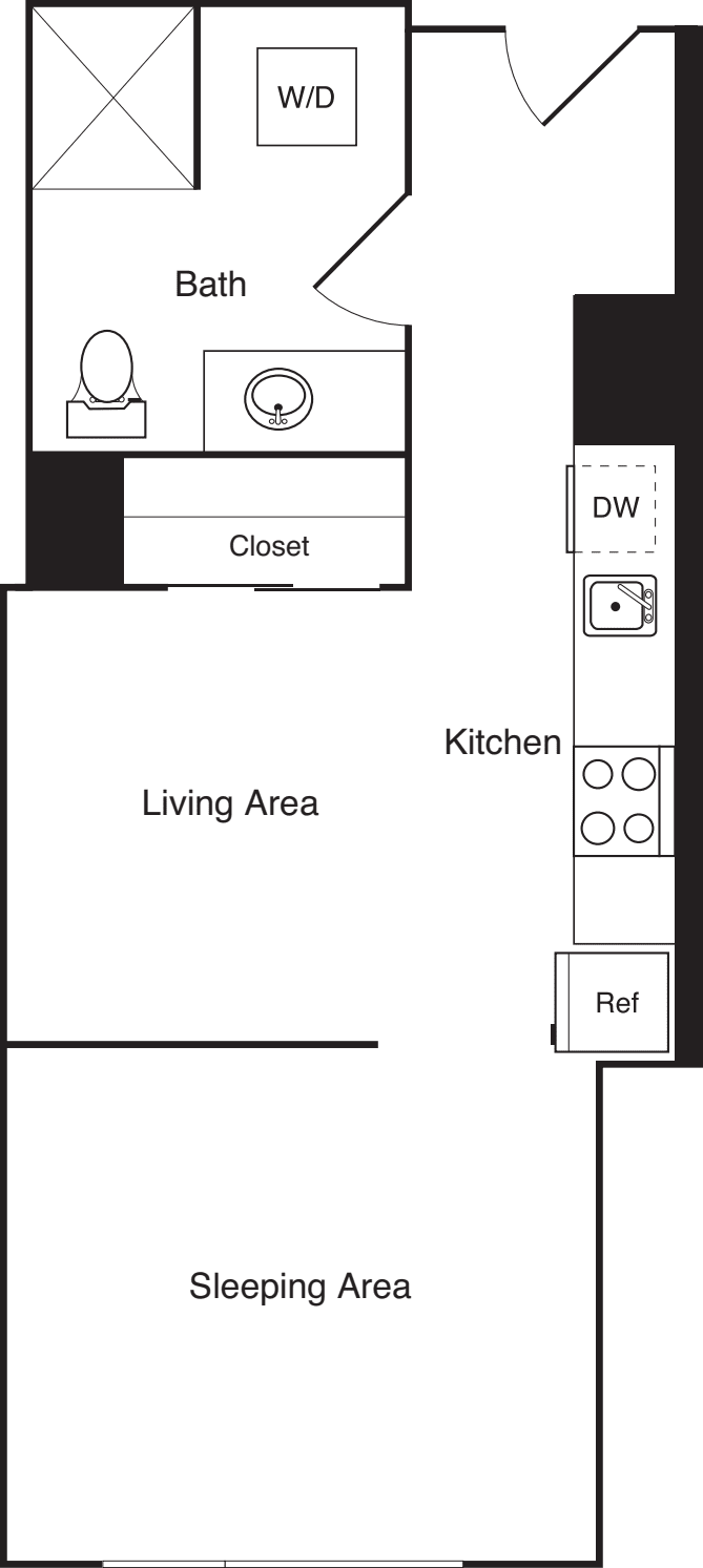 Studio + Alcove 2.1