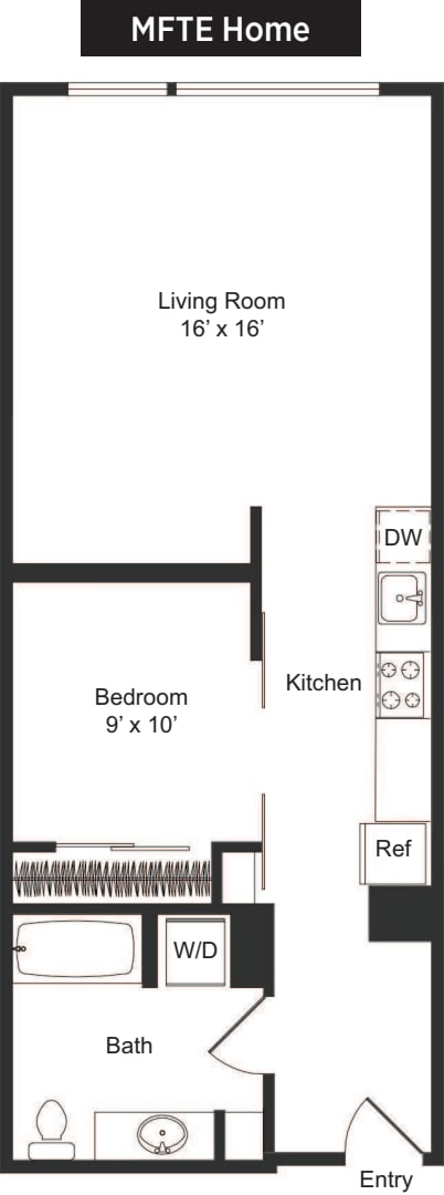 One Bedroom B1 MFTE