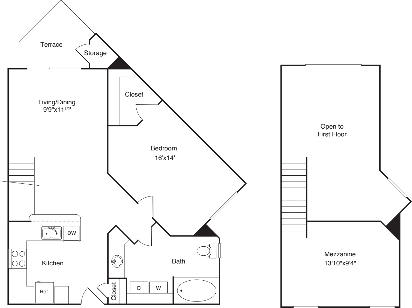 1BL floorplan