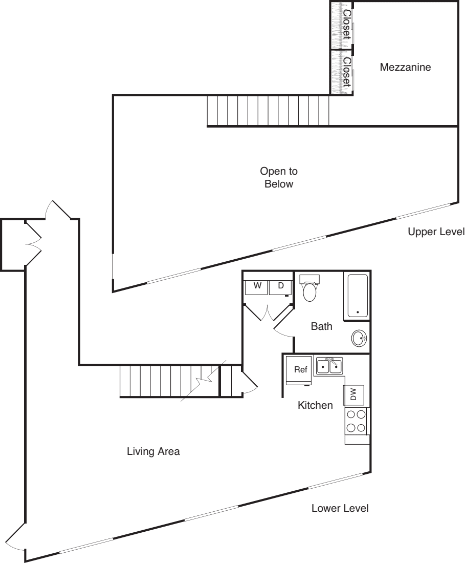 Live - Work Studio - F floorplan