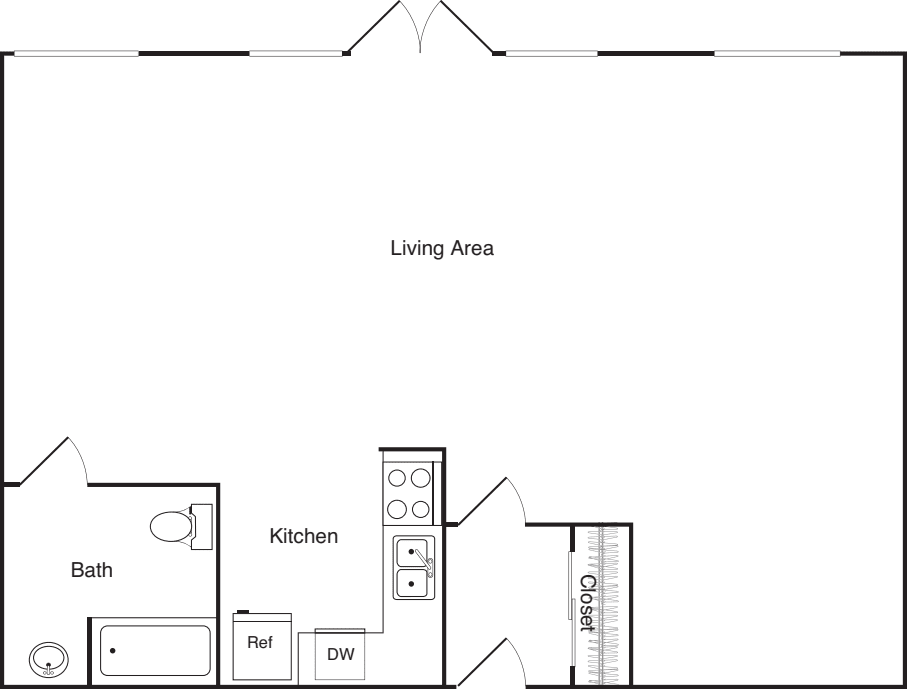 Live - Work Studio - I floorplan