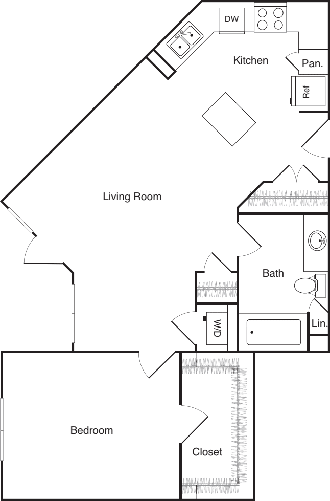 One Bedroom - B