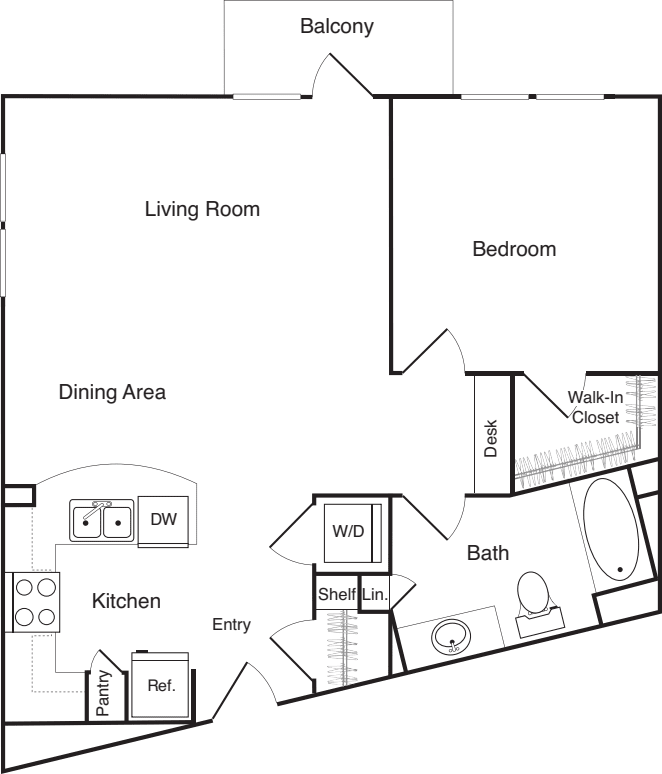 One Bedroom - J
