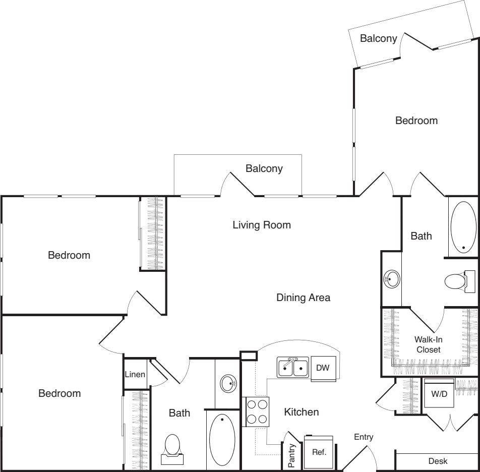 Three Bedroom - A