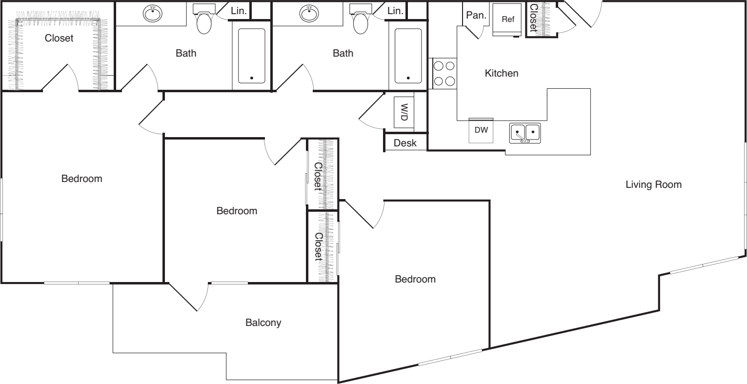 Three Bedroom - E