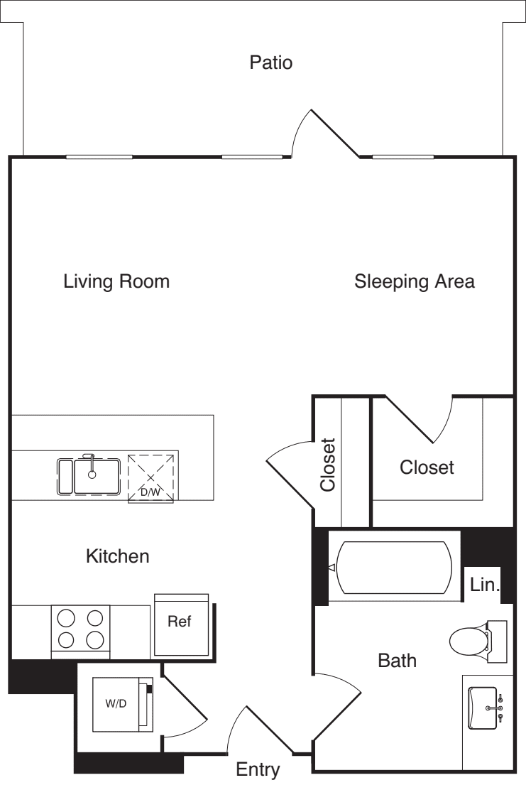 Flat 1 floorplan