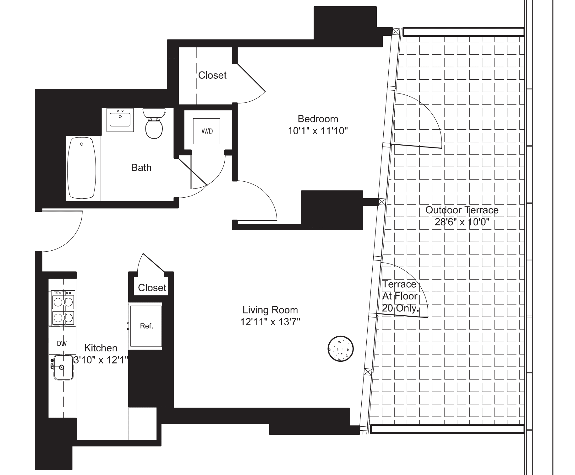 One Bedroom E 20