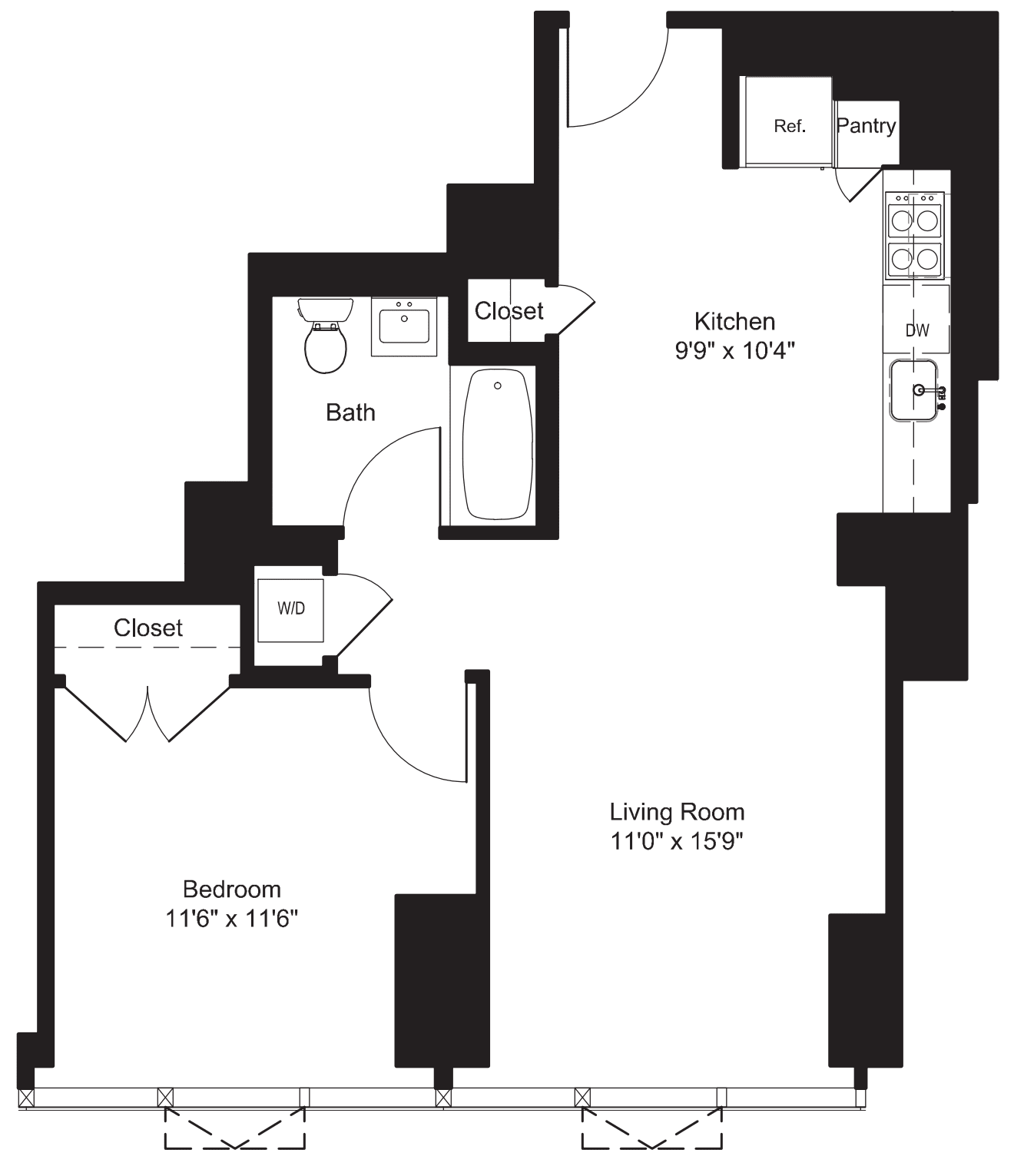 One Bedroom L 7-19