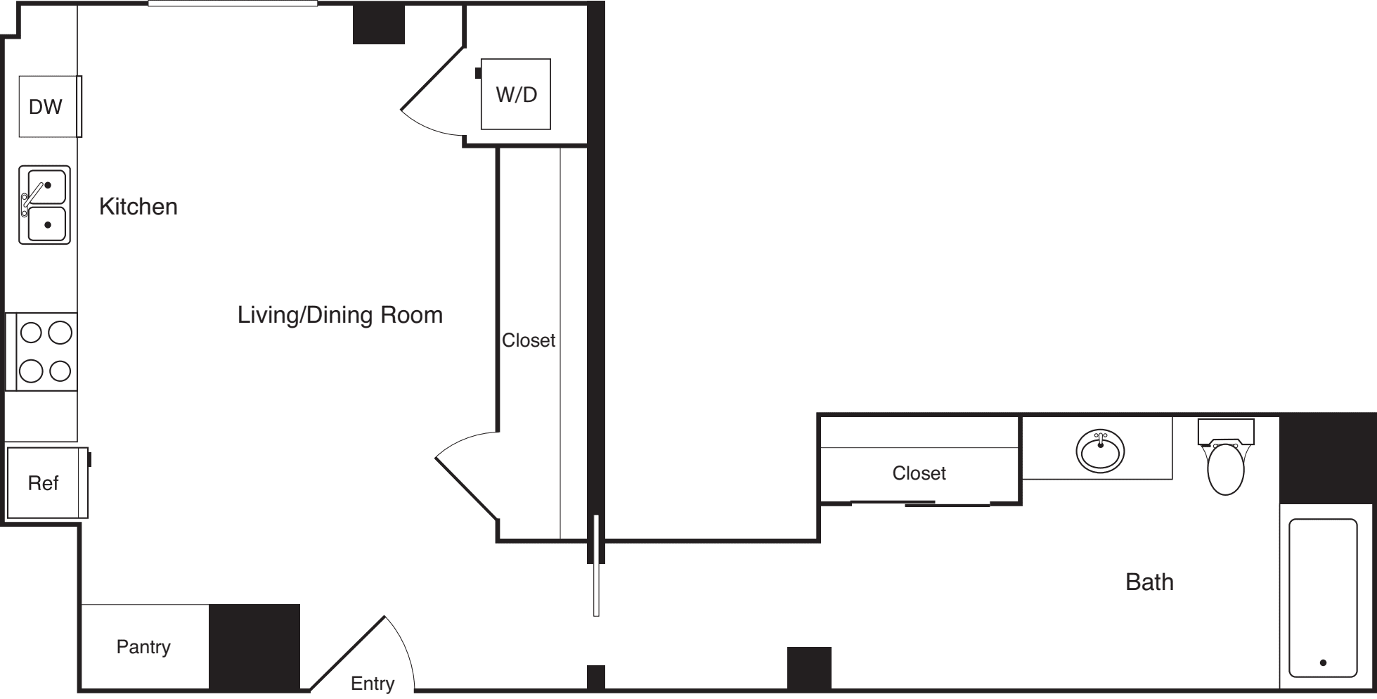 Studio MZ1 floorplan