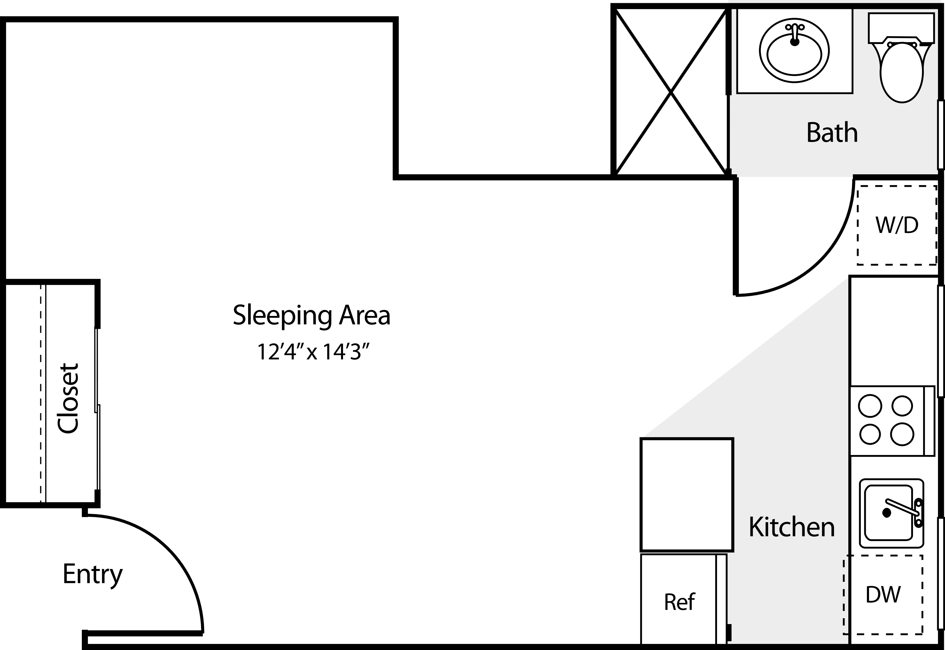 Studio C floorplan
