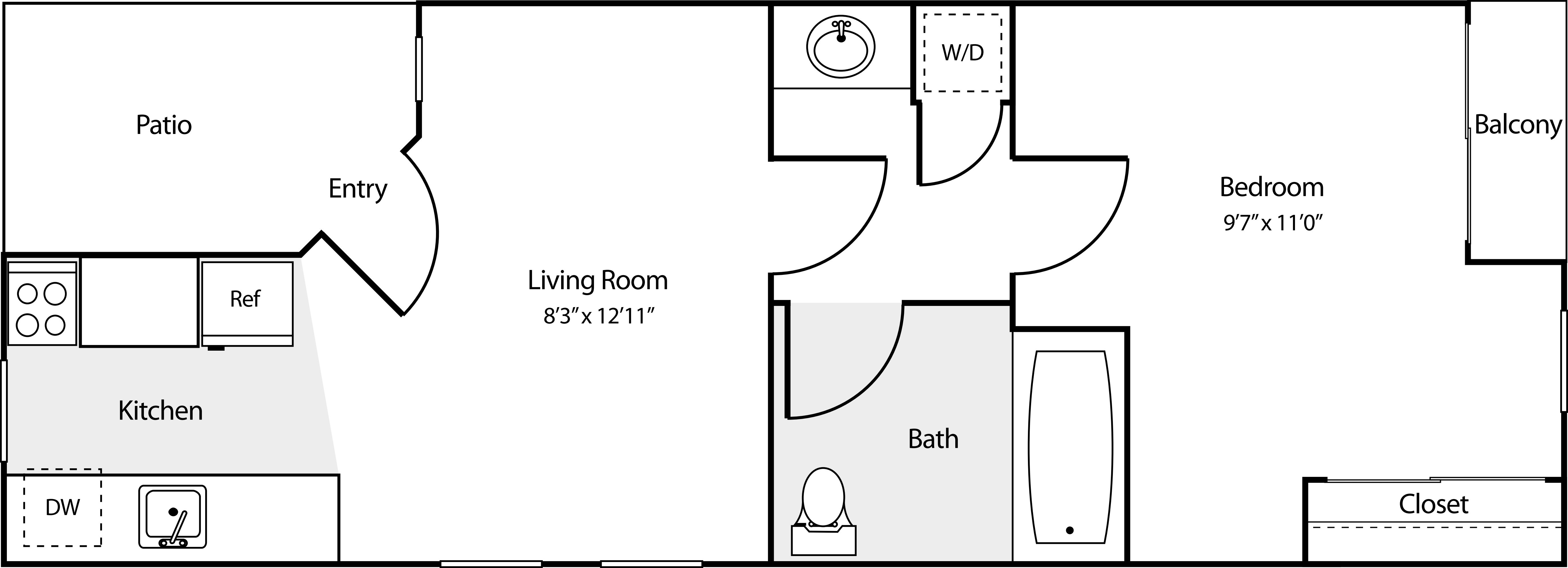 1 Bedroom B