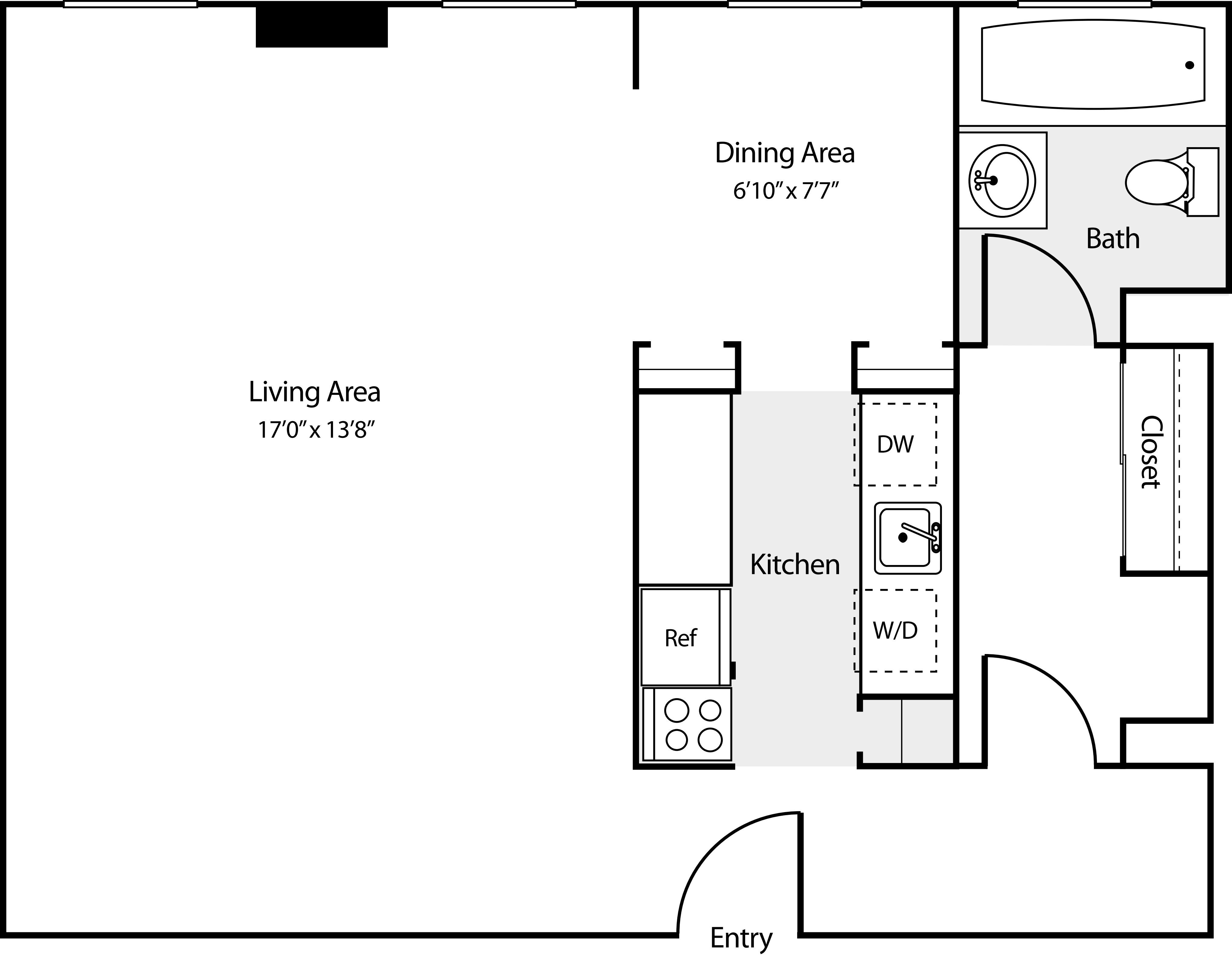 Studio U floorplan