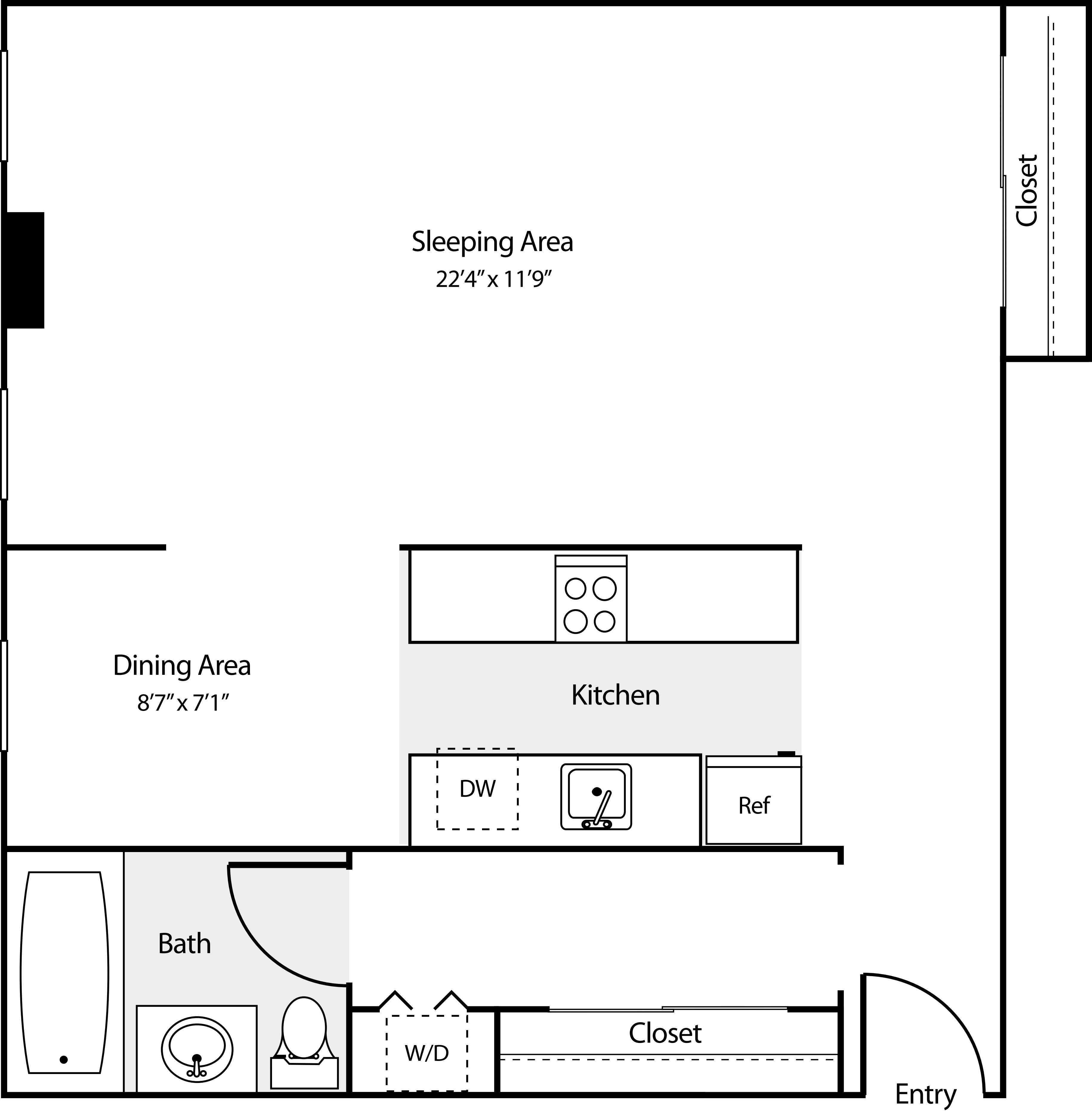 Studio Y floorplan