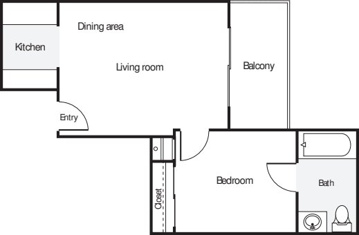 1 Bedroom P