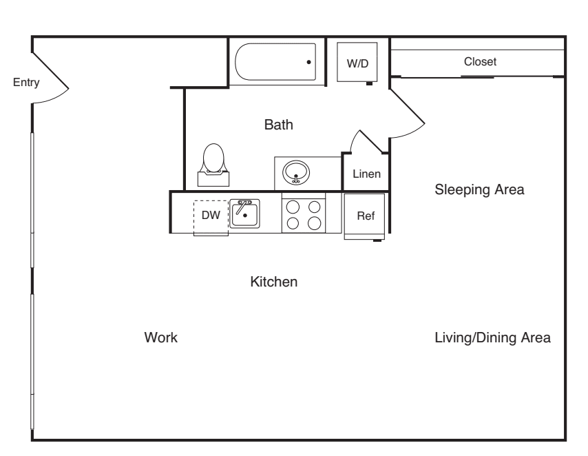 Live Work A floorplan