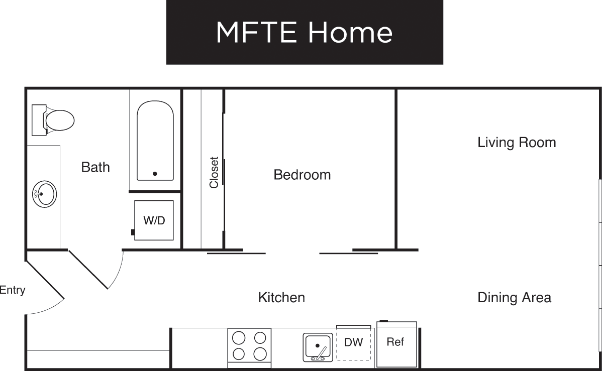 1 Bedroom B- Income Restricted