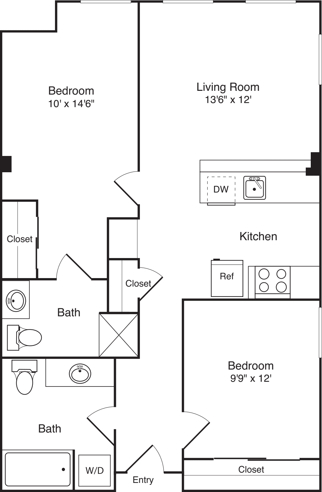 2 Bedroom F