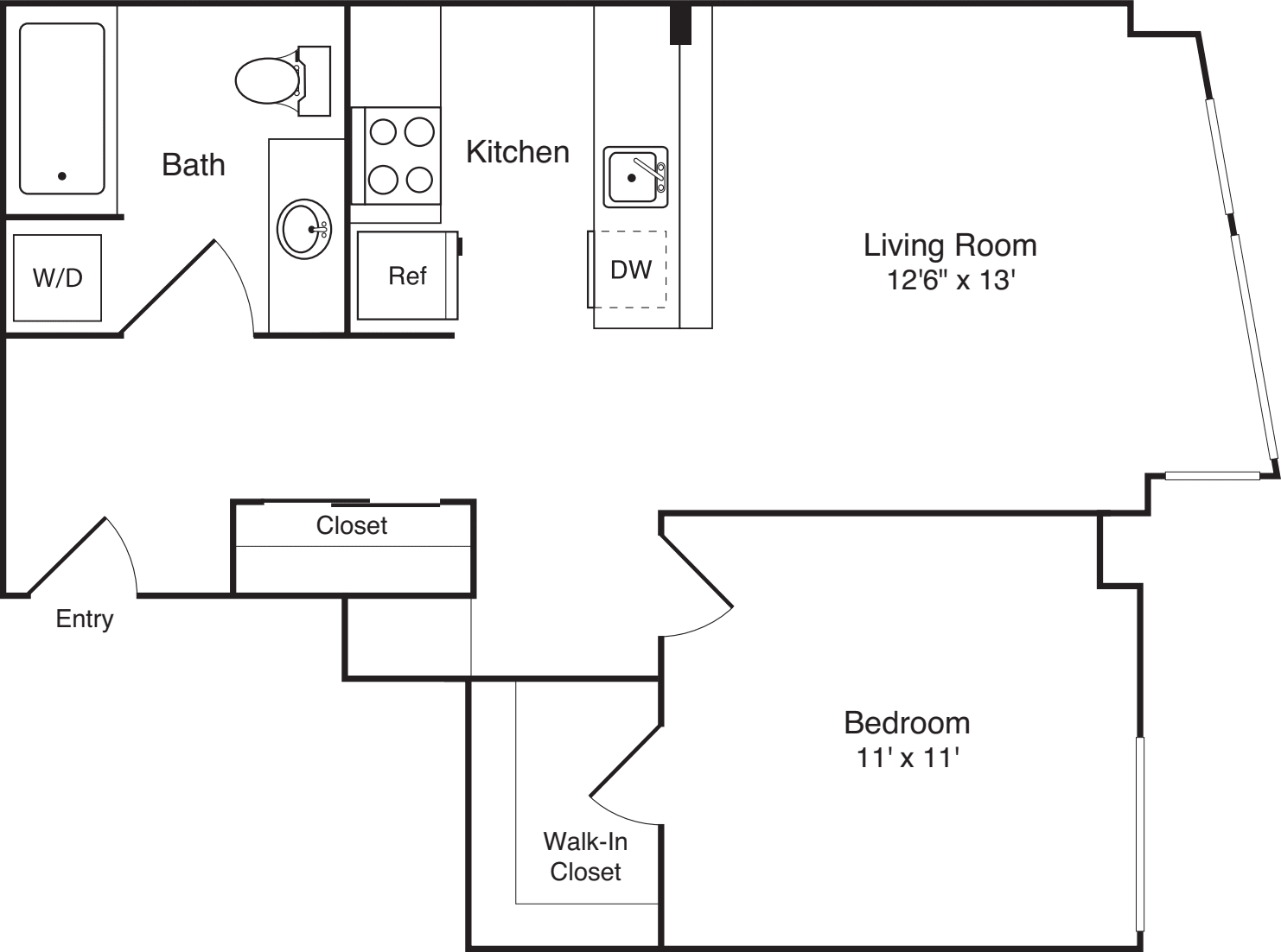 1 Bedroom D