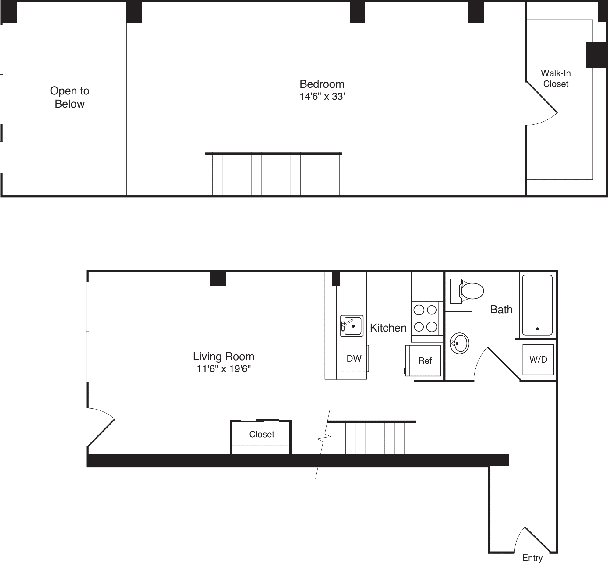 1 Bedroom Loft D
