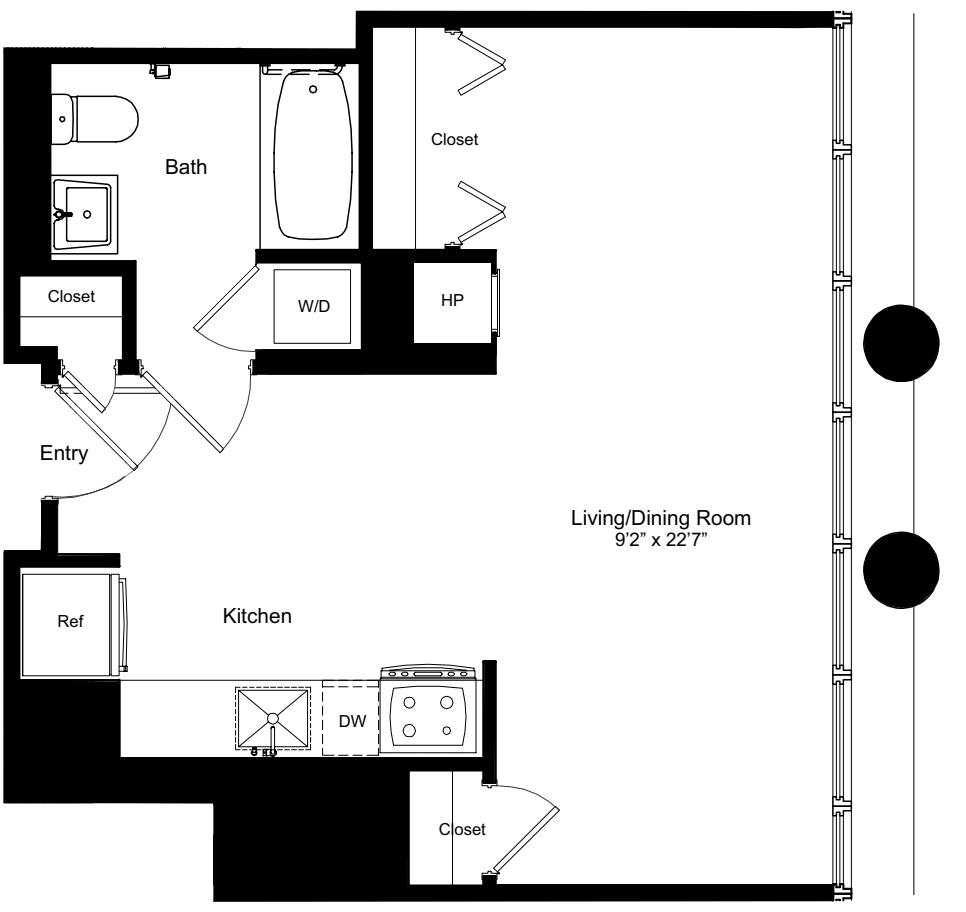 Studio A 8 floorplan