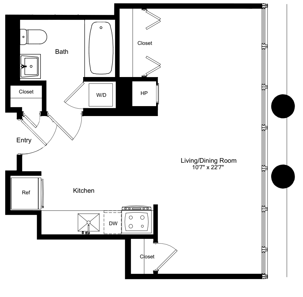 Studio A 6 floorplan